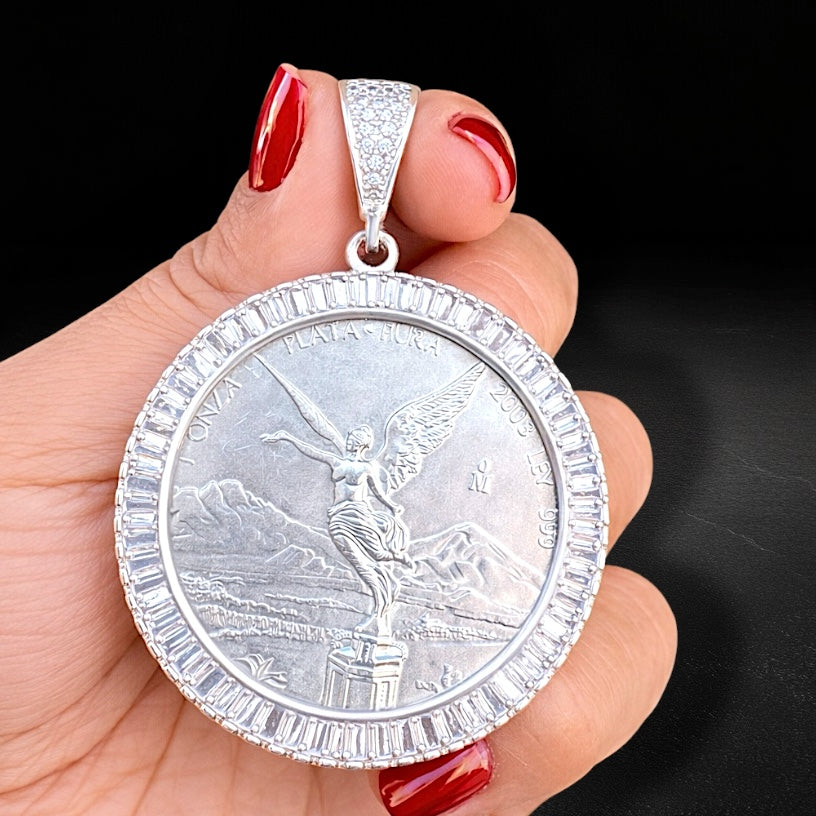 Dije Bisel Centenario Zirconia Plata 925