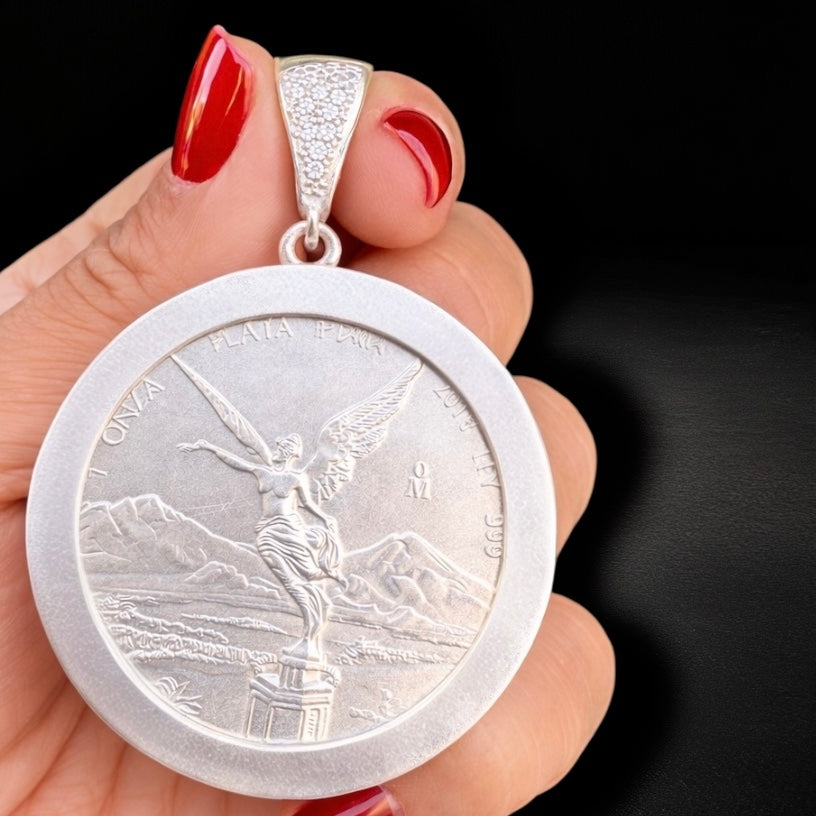 Dije Bisel Centenario Liso Plata 925