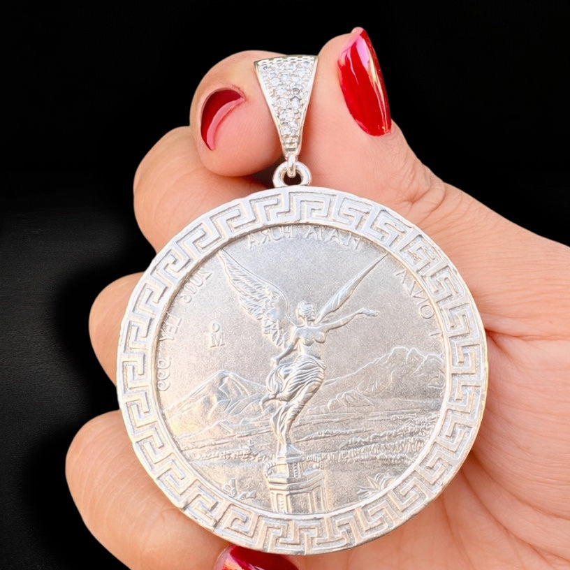 Dije Bisel Centenario Greco Laser Plata 925