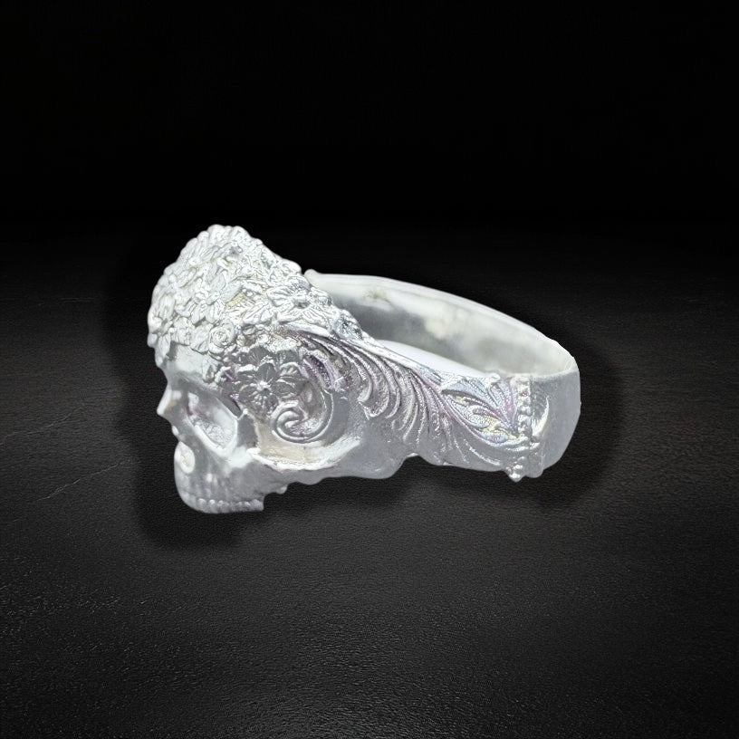 Anillo Calavera Catrina Plata 925