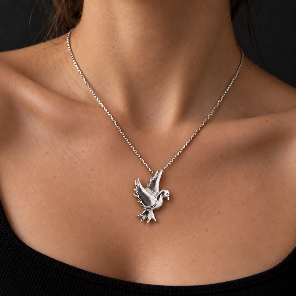 Dije de Paloma Plata 925