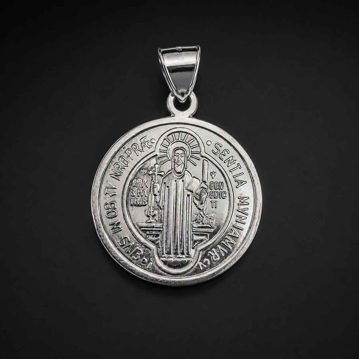 Medalla San Benito Plata 925 Plata 925 mexicana - MEXA Jewelry