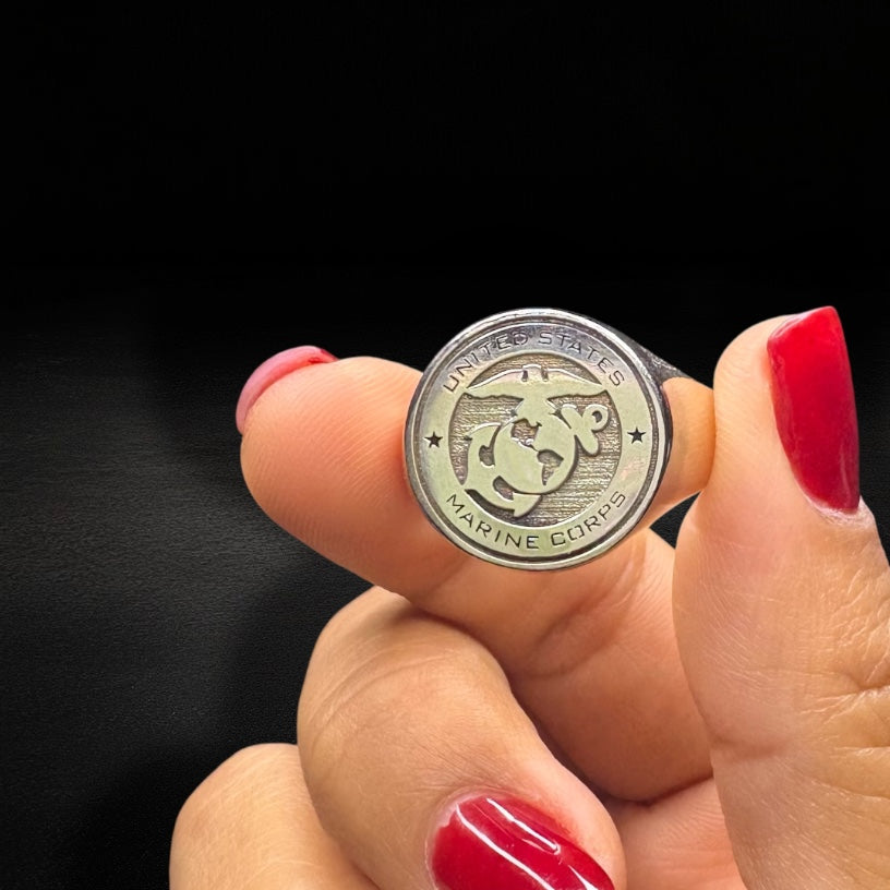 Anillo US NAVY CORPS Plata 925