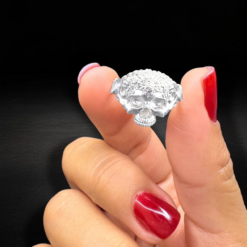 Anillo Calavera Catrina Plata 925
