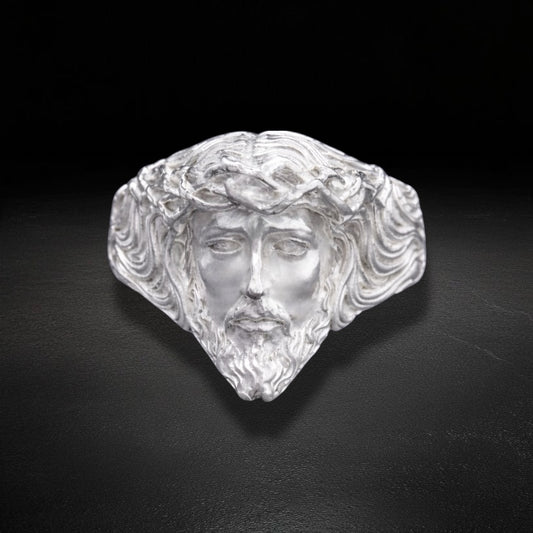 Anillo Rostro de Cristo Plata 925