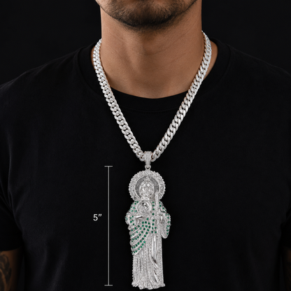 St. Jude Pendant XXL 925 Sterling Silver