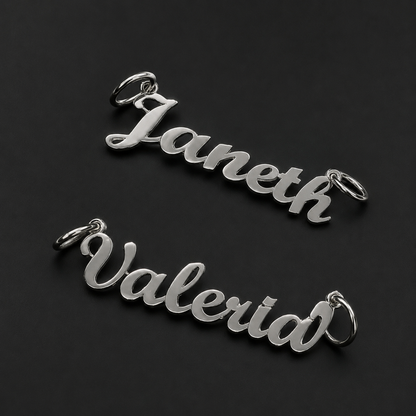 Dije Nombre Personalizado Cursiva Plata 925 Plata 925 mexicana - MEXA Jewelry