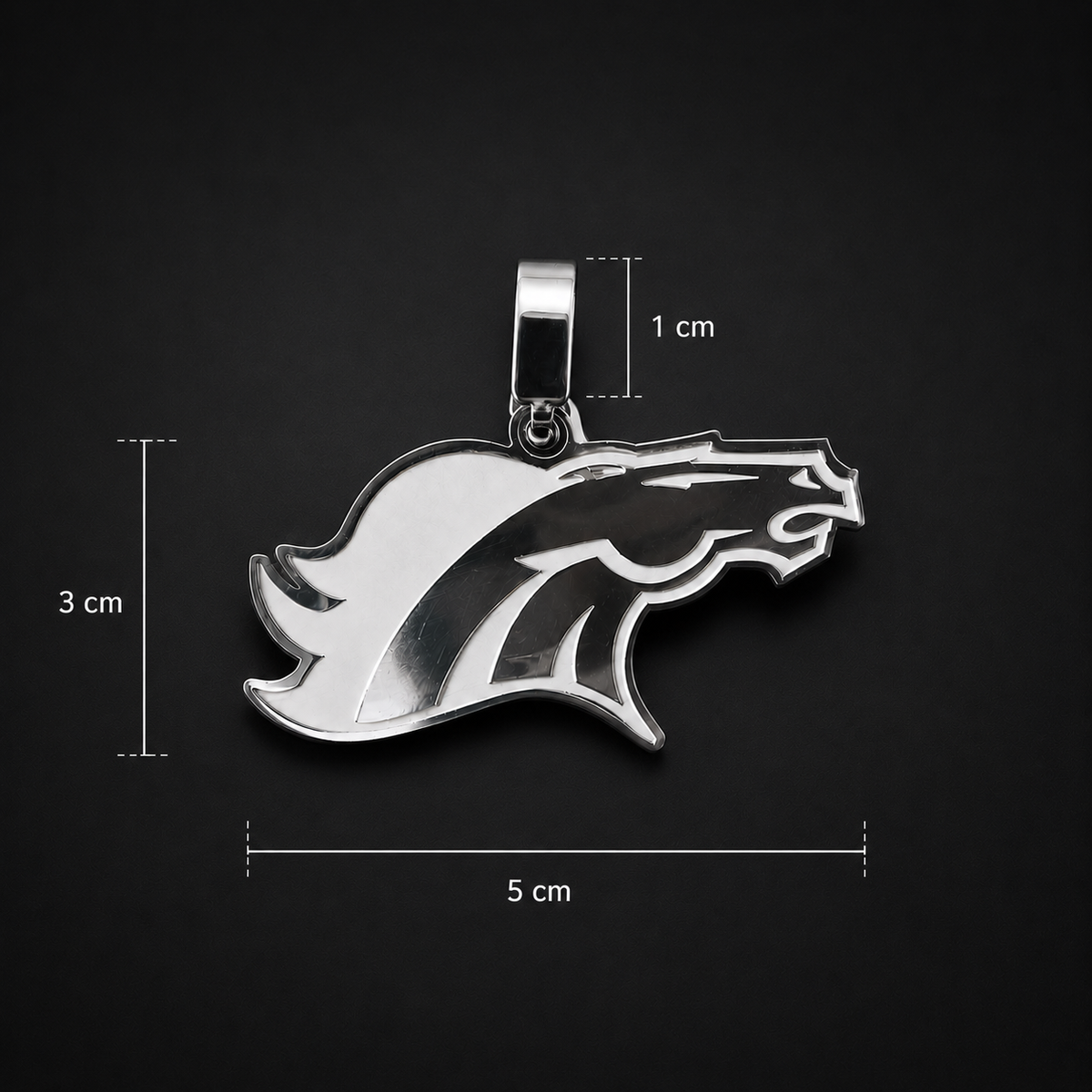 Dije Broncos Láser Plata 925 Plata 925 mexicana - MEXA Jewelry