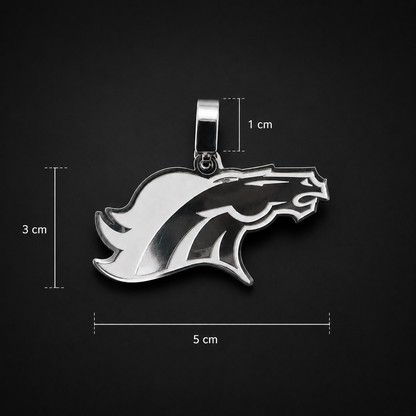 Dije Broncos Láser Plata 925 Plata 925 mexicana - MEXA Jewelry