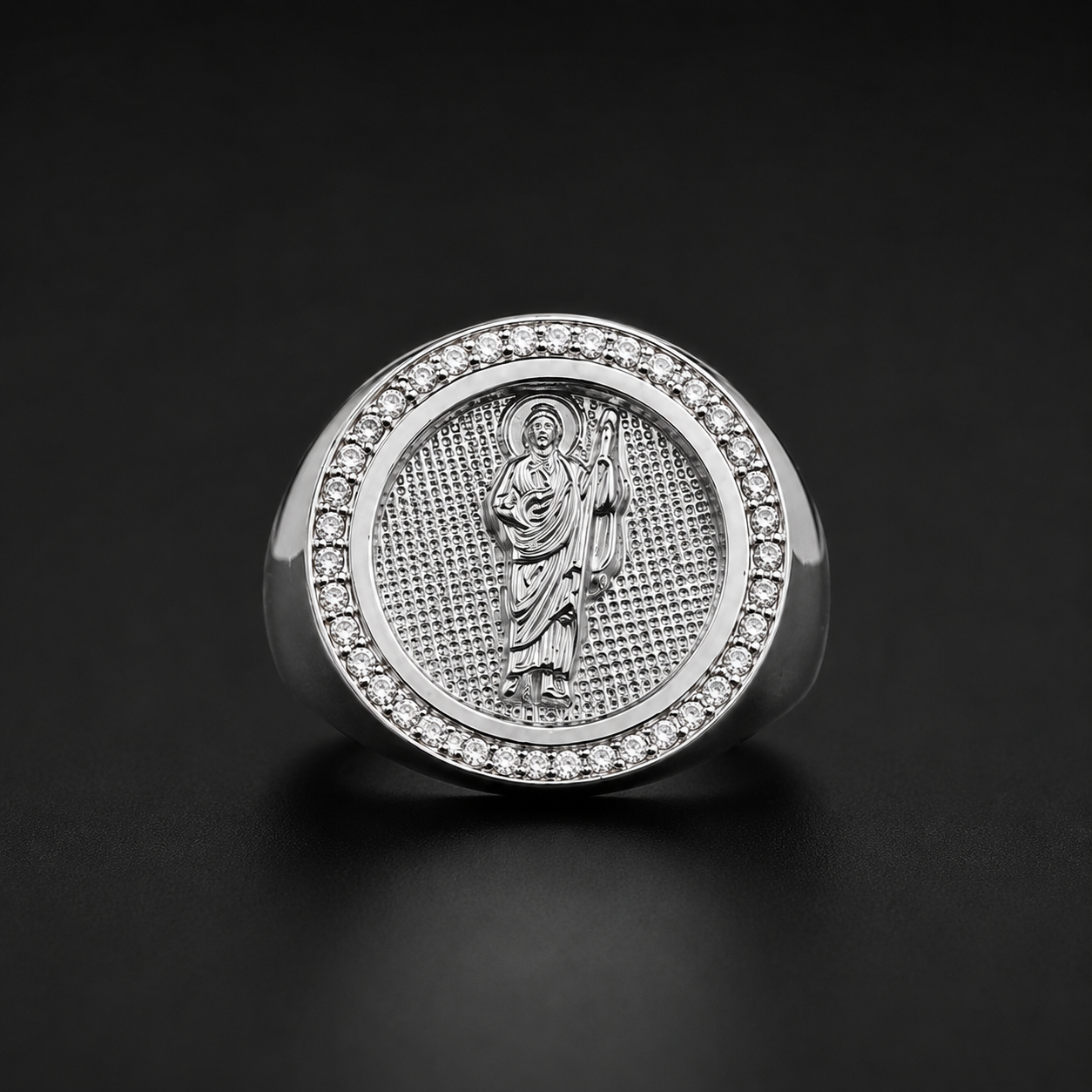 Anillo San Judas CZ Plata 925