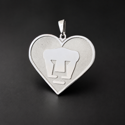 Dije Corazón Pumas Futbol Plata 925 Plata 925 mexicana - MEXA Jewelry