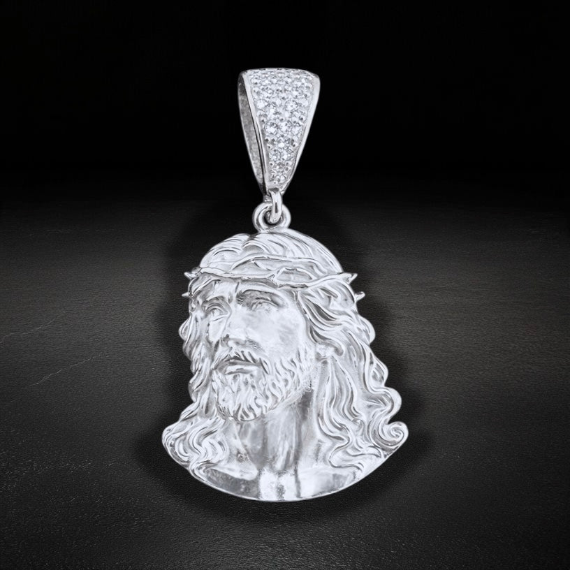 Dije Rostro de Jesucristo Plata 925