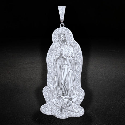 Dije Virgen de Guadalupe XXL Plata 925