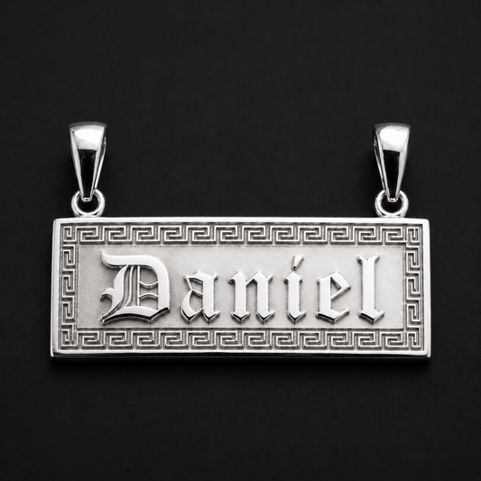 Dije Nombre Personalizado Greco Plata 925 Plata 925 mexicana - MEXA Jewelry