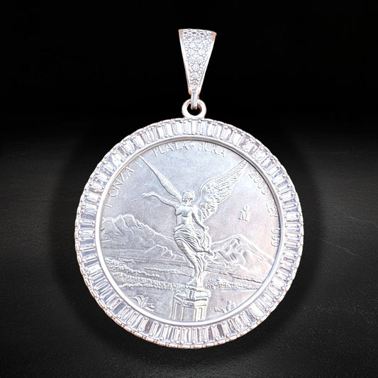 Dije Bisel Centenario Zirconia Plata 925