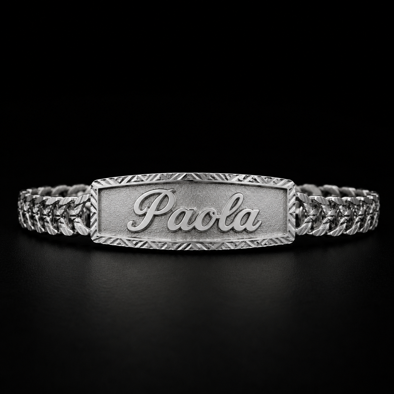 Esclava 2 Hilos Petatillo Plata 925