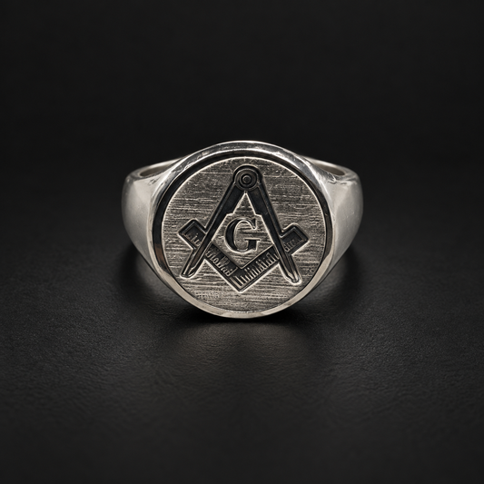 Anillo Sello Masónico Plata 925