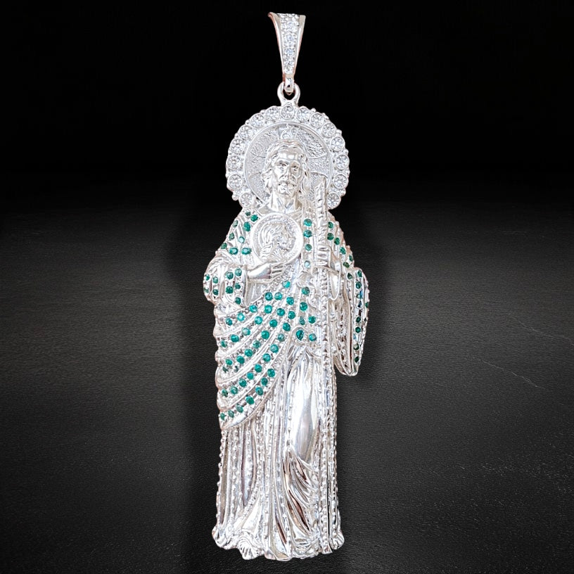 Dije San Judas Tadeo XXL Plata 925