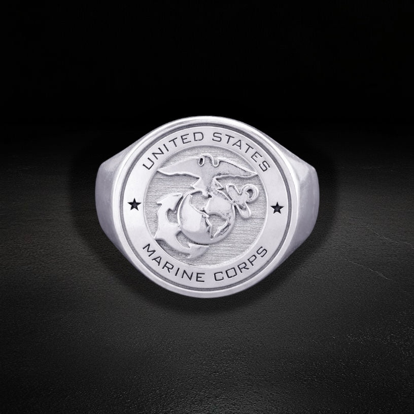 Anillo US NAVY CORPS Plata 925