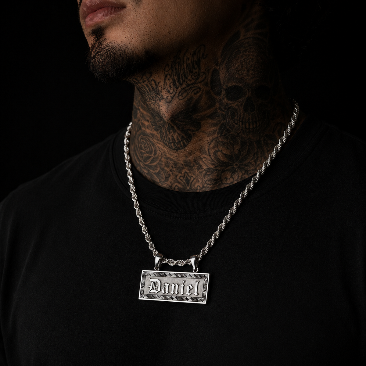 Dije Nombre Personalizado Greco Plata 925 Plata 925 mexicana - MEXA Jewelry