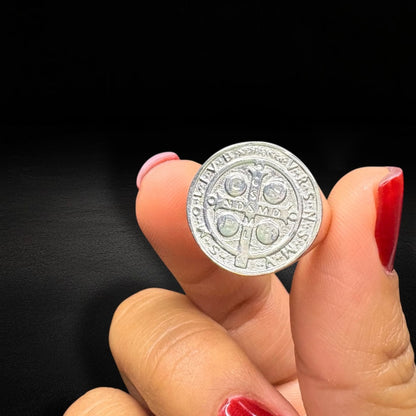 St. Benedict Ring 925 Silver