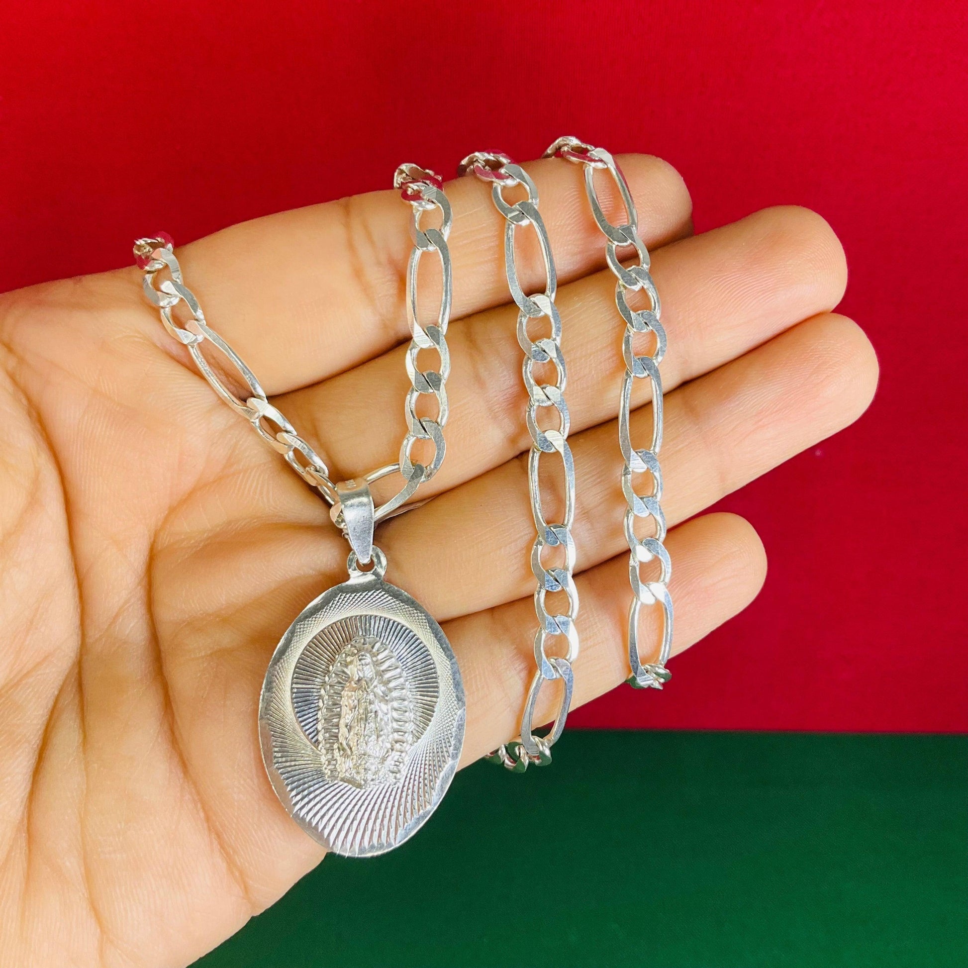 Cadena con Virgen de Guadalupe-CADENAS CON DIJE-MEXA JEWELRY-[PLATA925]-[Platamexicana]-[Joyeriamexicana]-MEXA JEWELRY