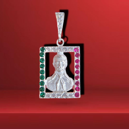 Dije Jesus Malverde 1.7”-DIJES VARIOS-MEXA JEWELRY-[PLATA925]-[Platamexicana]-[Joyeriamexicana]-MEXA JEWELRY