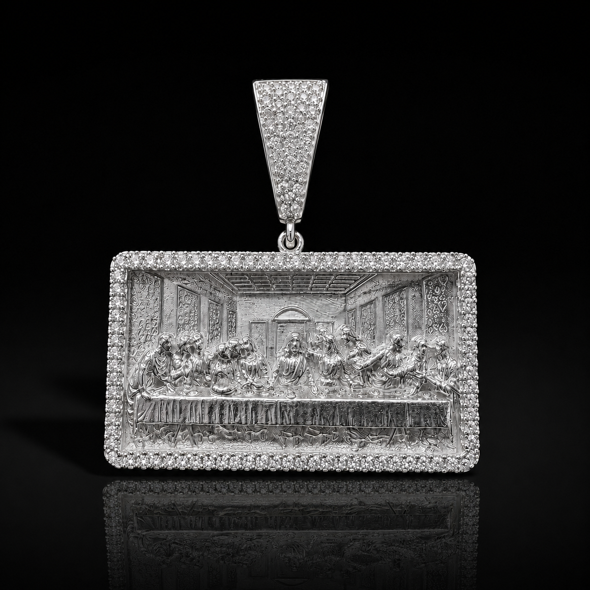 Pendant Last Supper 925 Sterling Silver