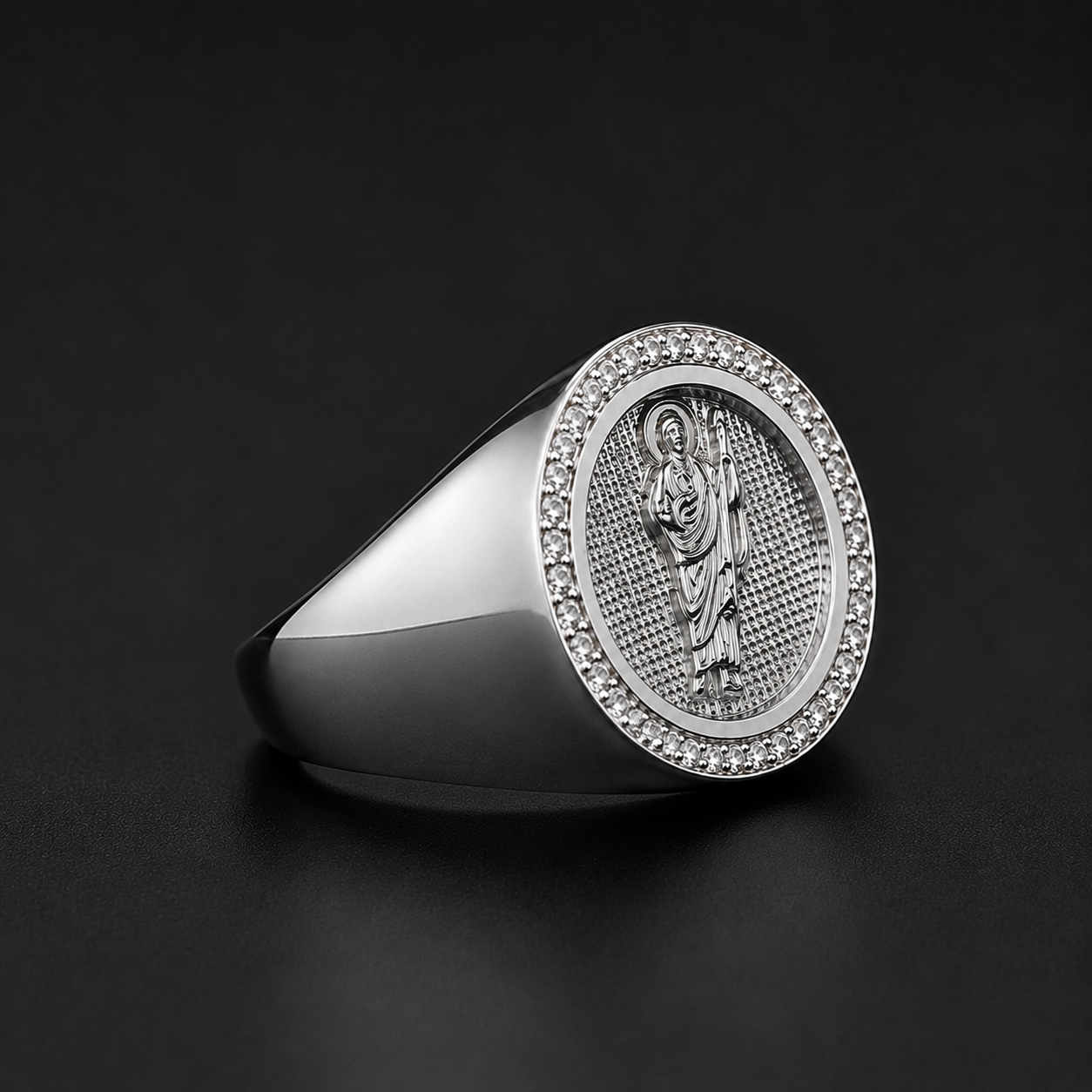 Anillo San Judas CZ Plata 925