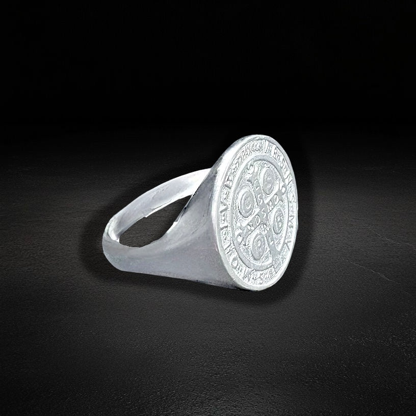 Anillo San Benito Plata 925
