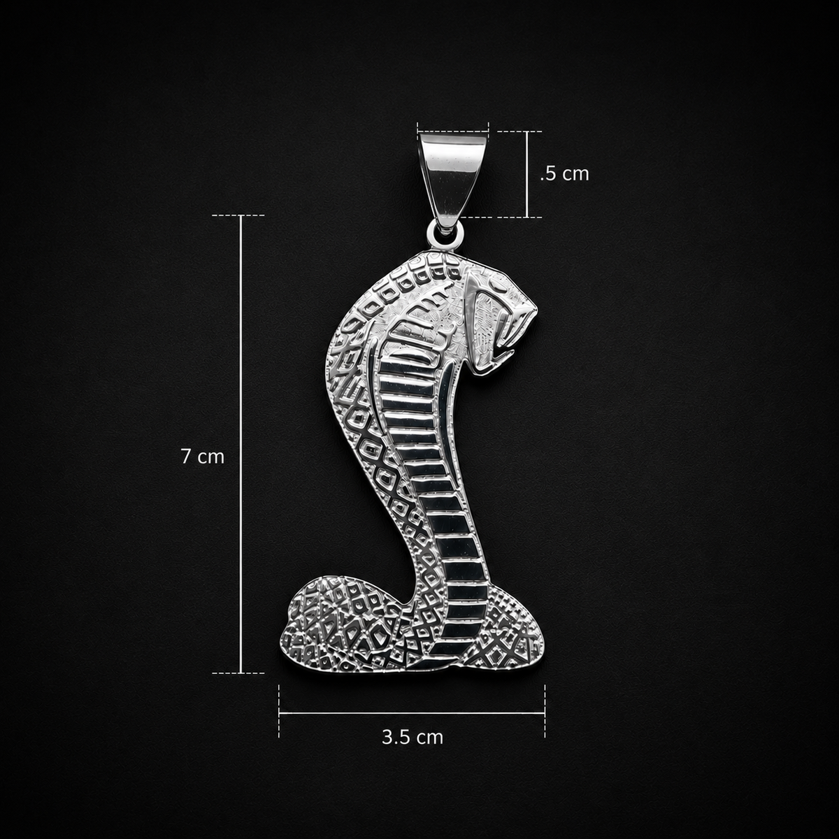 Dije Cobra Shelby Plata 925 Plata 925 mexicana - MEXA Jewelry