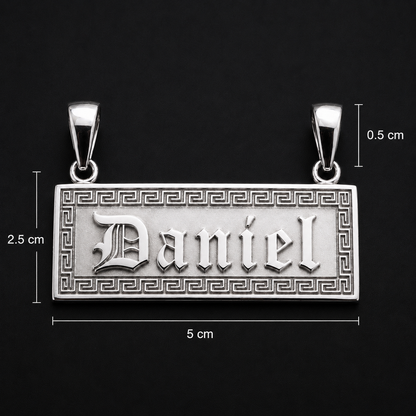 Dije Nombre Personalizado Greco Plata 925 Plata 925 mexicana - MEXA Jewelry