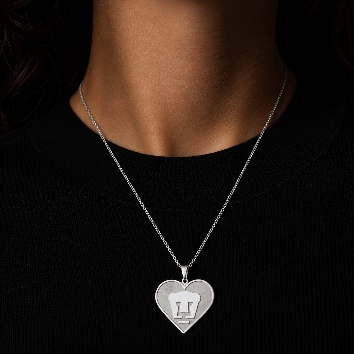 Dije Corazón Pumas Futbol Plata 925 Plata 925 mexicana - MEXA Jewelry