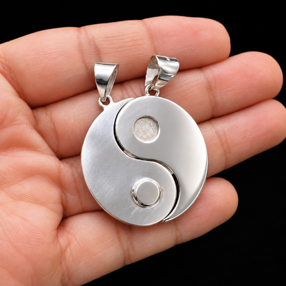 Yin Yang Sterling Silver Pendant