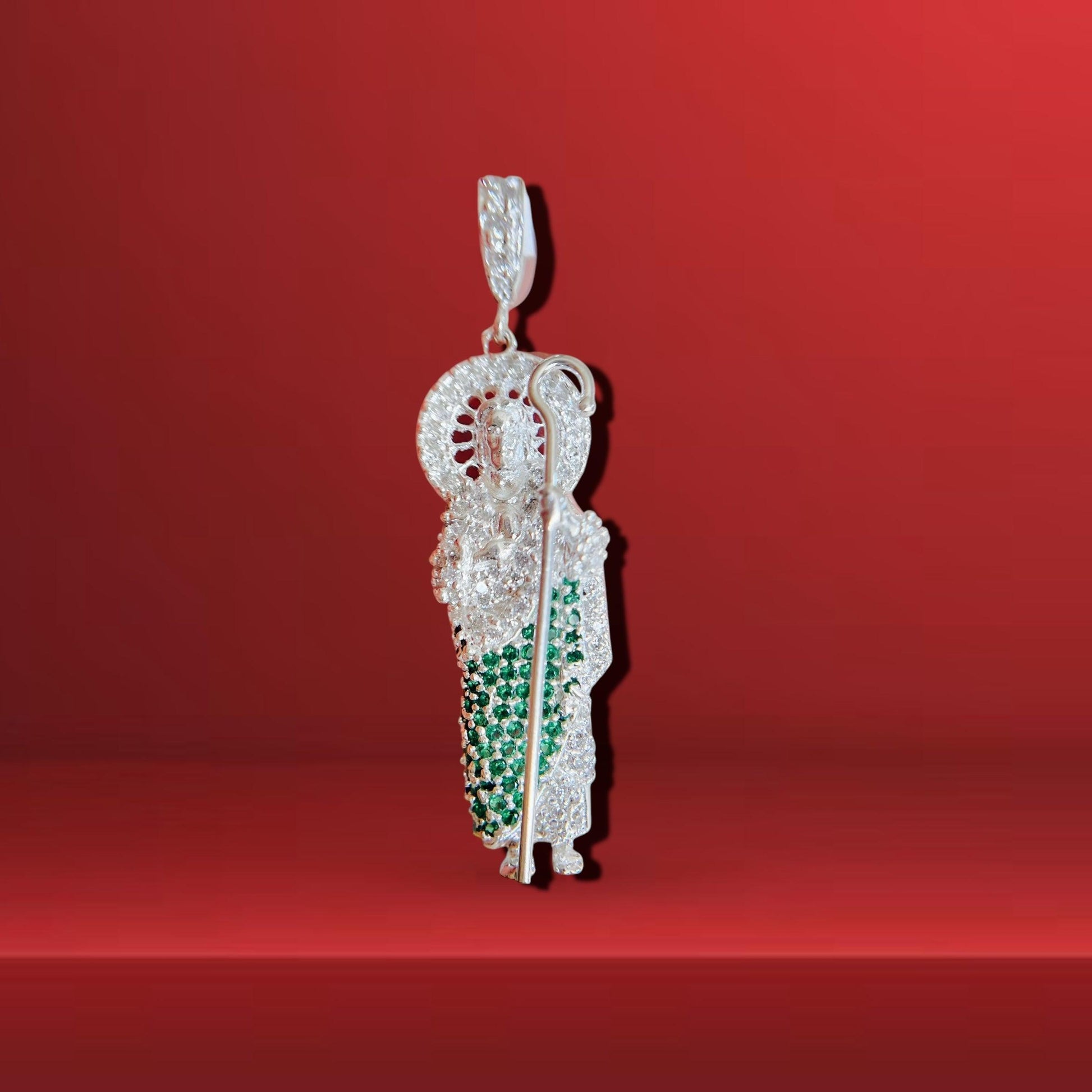 Dije San Judas Circonia 2.3” 925 Plata Mexicana
