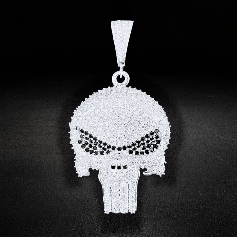 Punisher Skull Pendant 925 Mexican Silver