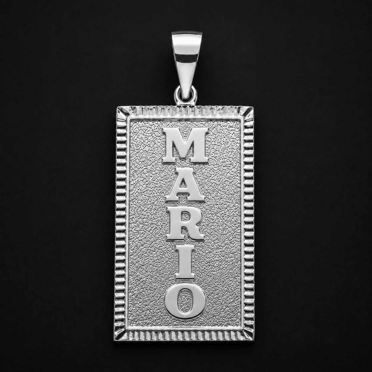 Dije Nombre Personalizado Vertical Plata 925 Plata 925 mexicana - MEXA Jewelry