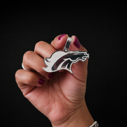 Dije Broncos Láser Plata 925 Plata 925 mexicana - MEXA Jewelry