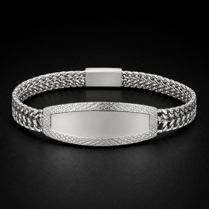 Esclava 2 Hilos Diamantado Petatillo Plata 925