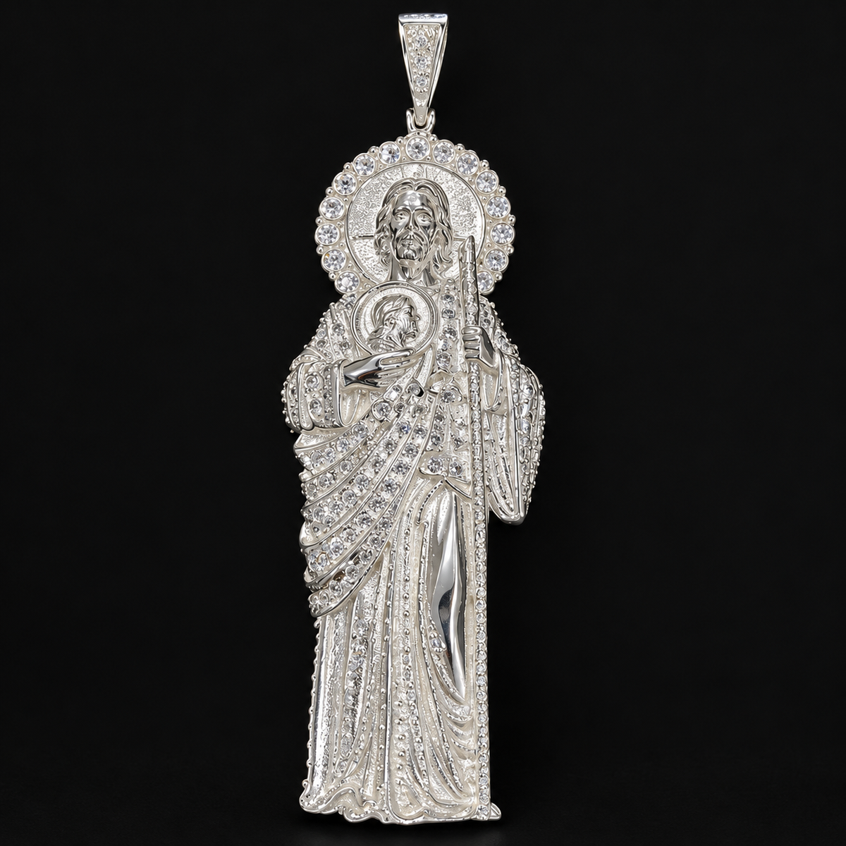 St. Jude Pendant XXL 925 Sterling Silver