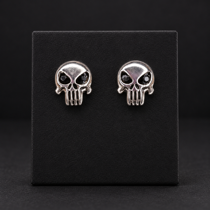 Aretes Punisher en Plata 925