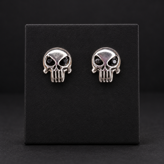 Aretes Punisher en Plata 925