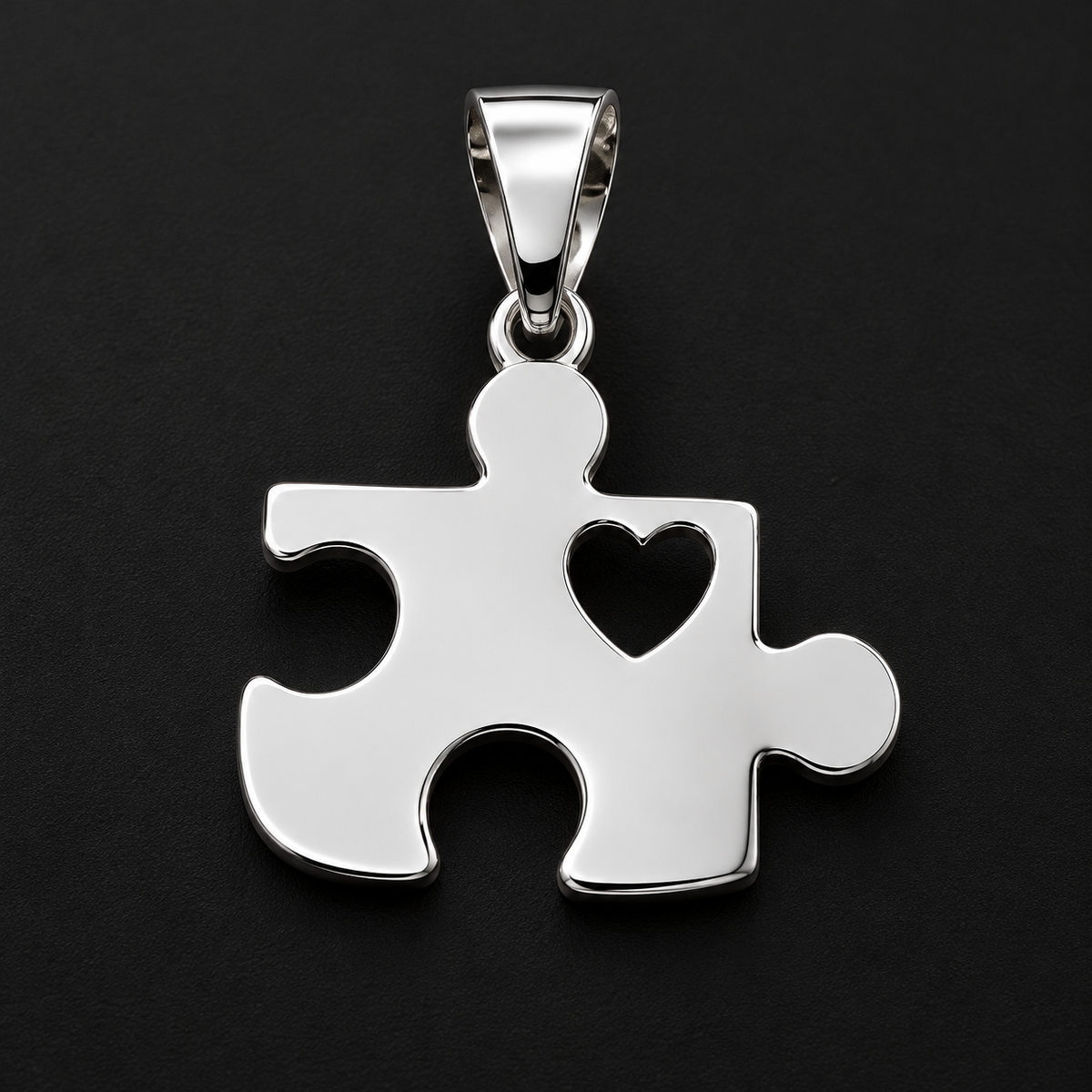 Dije de Autismo con Corazón Plata 925