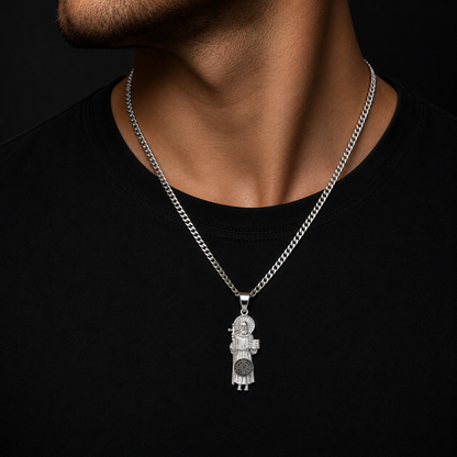 Dije San Benito Bulto Plata 925