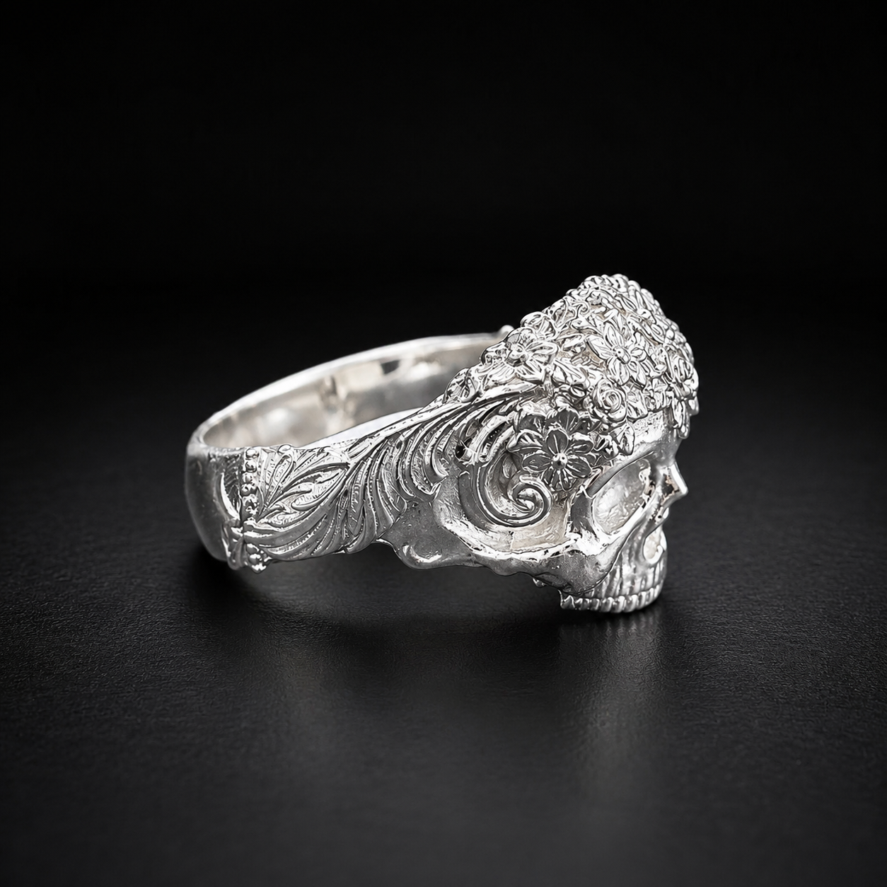 Anillo Calavera Catrina Plata 925
