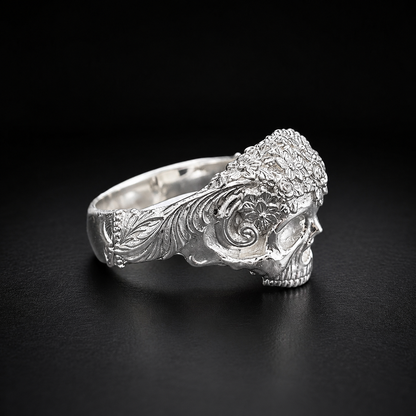 Anillo Calavera Catrina Plata 925