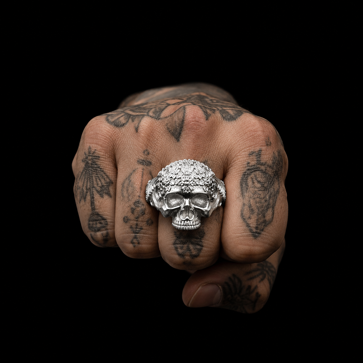 Anillo Calavera Catrina Plata 925