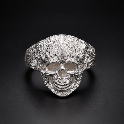 Anillo Calavera Filigrana Plata 925