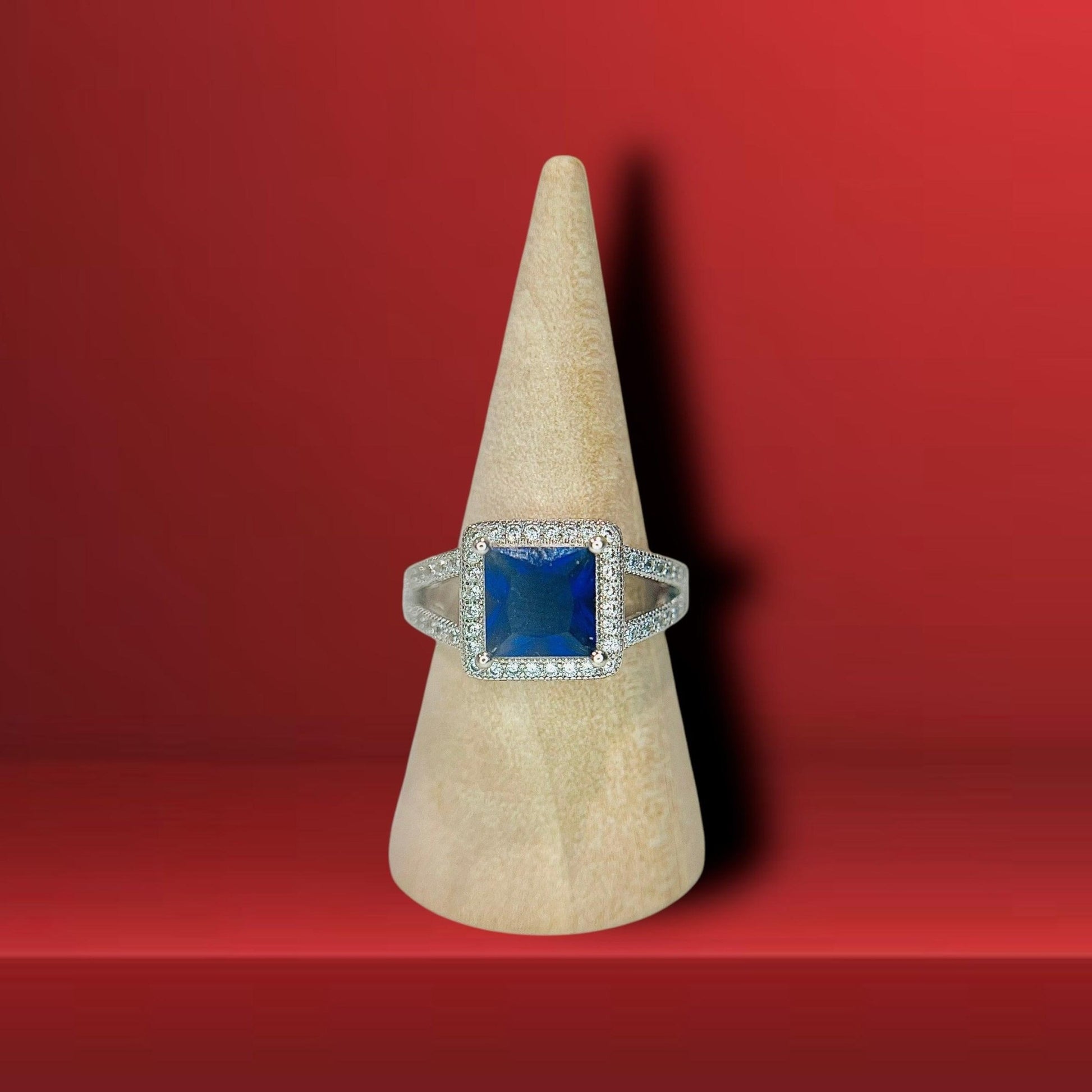 Anillo Cubo Azul Rey-ANILLOS DAMA-MEXA JEWELRY-[PLATA925]-[Platamexicana]-[Joyeriamexicana]-MEXA JEWELRY