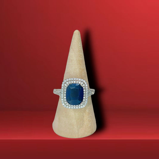 Anillo Doble Azul Rey-ANILLOS DAMA-MEXA JEWELRY-[PLATA925]-[Platamexicana]-[Joyeriamexicana]-MEXA JEWELRY